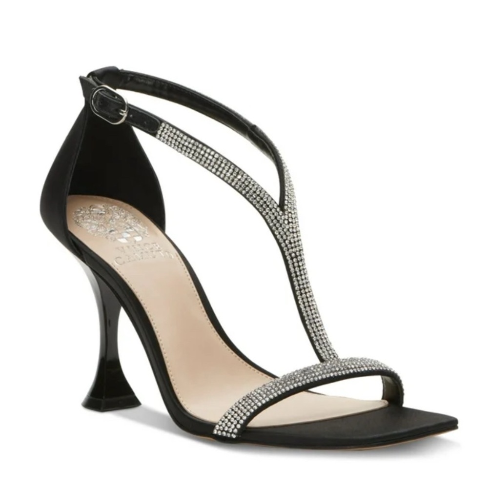 Vince Camuto 7.5 black Sorthand open toe, heeled sandal - Picture 4 of 13